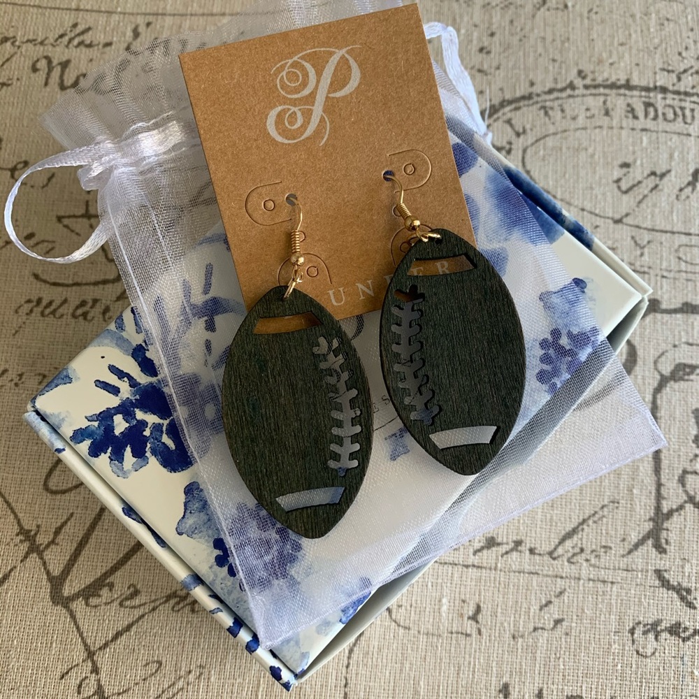 🏈 Football Earrings, NEW